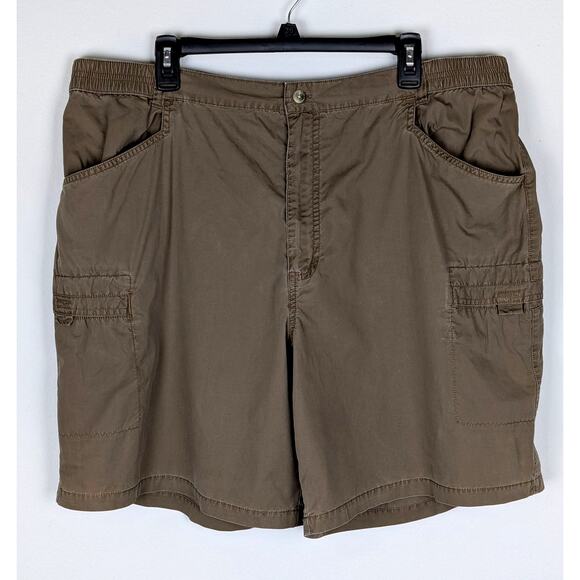 Columbia cargo shorts WmnsSz 20 GUC W 41" Rise13.5"Ins 8.5"Hips to 50"Elastic - Picture 1 of 9